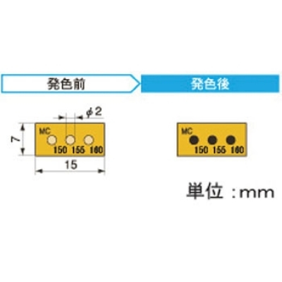 アセイ工業(yè) 3MC150 半導(dǎo)體示溫標(biāo)簽3溫顯示類型