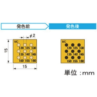 アセイ工業(yè) 9MC120 半導體示溫標簽9溫顯示類型