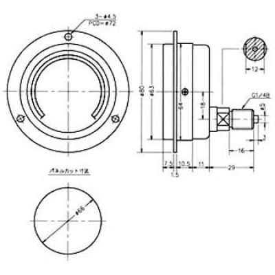 第一計(jì)器 DAIICHI KEIKI  KOT-211A-1.6MPA 小形壓力計(jì)