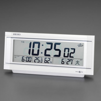 喜一 ESCO EA798CS-3 105x245x56mm[衛(wèi)星電波]置時計 廣州藤野代理