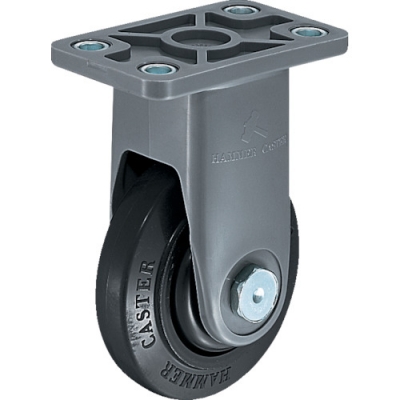 HAMMER CASTER 錘牌 400PSR-FFR100-E-BAR01-鏈球靜音樹(shù)脂制S型E型固定橡膠車B型100mm