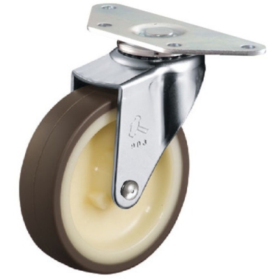 HAMMER CASTER 錘牌 220S0E-UR65-鏈球全不銹鋼角E型自由聚氨酯車(chē)65mm