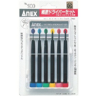 ANEX 安力士 900-精密螺絲刀套裝正負(fù)6個組
