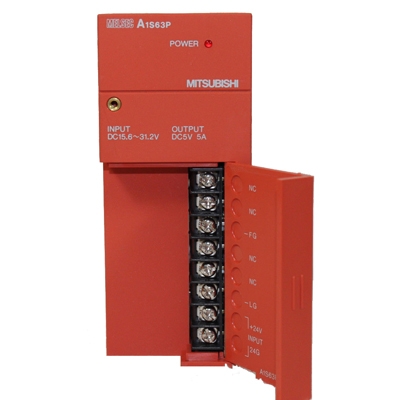 日本三菱 mitsubishi  A1S63P  AnS系列電源模塊 A1S63P DC輸入型