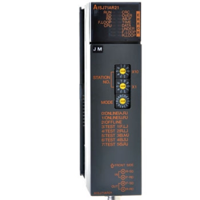 日本三菱 mitsubishi  A1SJ71AR21  PLC模塊A1SJ71AR21  主站本地站 3C-2V5C-2V同軸電纜 雙環(huán)